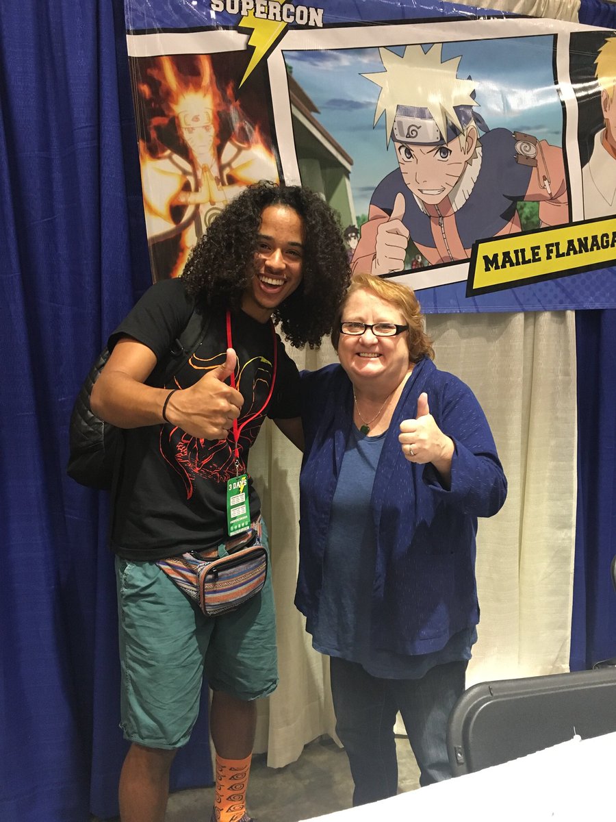 It was an HONOR meeting @maileflanagan #Naruto at @RaleighSupercon this weekend. You mean so much to me and I want to thank you for being such and amazing spirit. I was in tears on my way home just thinking about the moment I had with you.  Much love Nick. #believeit