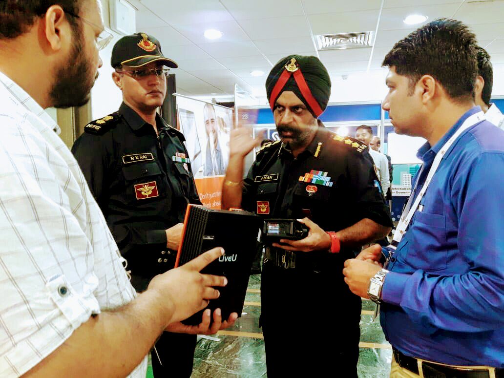LiveU_SAsia's tweet photo. Days at the Police Expo, New Delhi (27-28 July '18) #LiveU #LU600 and #LU200 https://t.co/bL4JZq2iC4