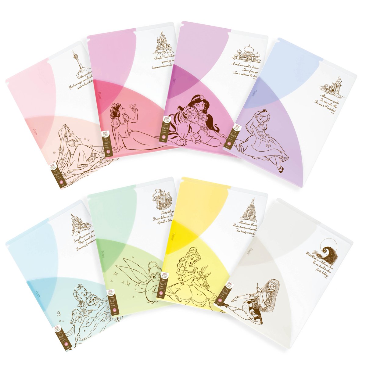 プラス Plus Stationery 本日発売 女子高校生に人気のパステルカラーのファイルシリーズ Pasty パスティ から ディズニーの人気ガールズキャラクターたちを繊細なタッチで描いたオリジナルデザイン Pasty パスティ 数量限定 ディズニー