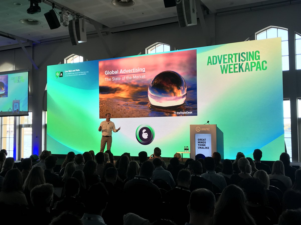 bandt's tweet image. “The game has changed.” @TheTradeDesk CEO @jefftgreen #AWAPAC