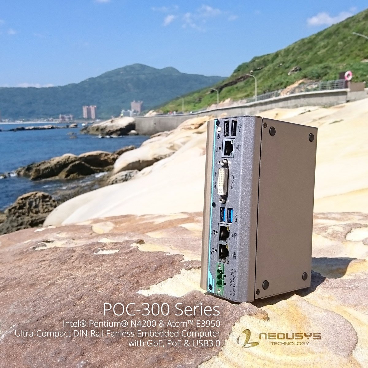 neousys's tweet photo. Neousys POC-300’s #rugged, #DIN_rail mountable and #wide_temperature operability is a reflection of the unique landscape formation at #Taiwan #Yehliu National Park that is ever evolving and withstands the test of time! https://t.co/8U2ssYtH83 https://t.co/KDerkcJXhl