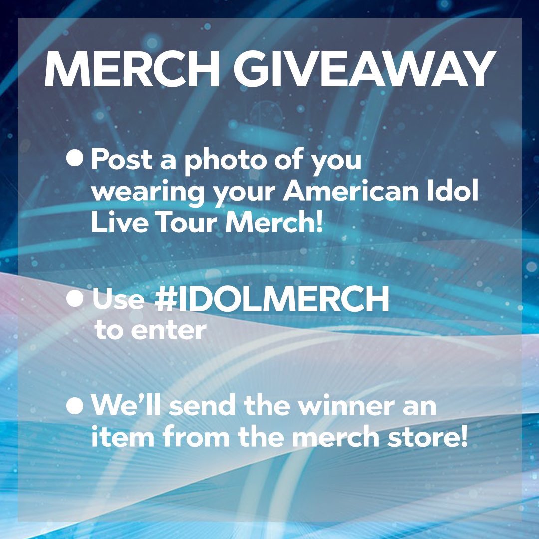 gabbybupdates's tweet photo. Wanna win some #IdolMerch?! Head over to @idollivetour NOW and enter their contest to win some FREE merch! https://t.co/ta4wt9FESi
