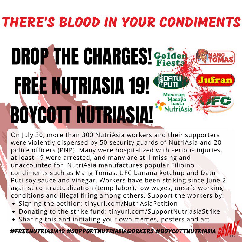 #BoycottNutriAsia
#SupportNutriAsiaWorkers
#NutriAsiaWorkersStrike
#EndContractualization