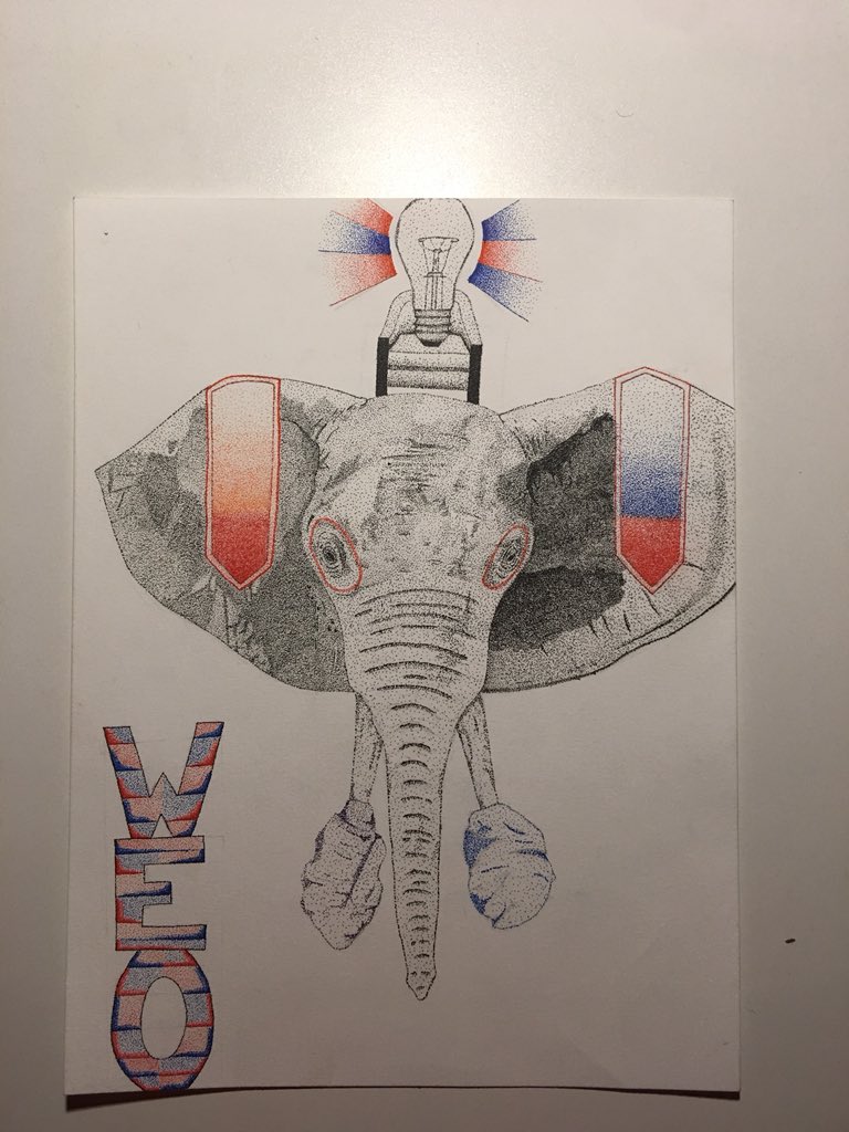 TheCobie's tweet photo. Finished this drawing for the new t-shirts at my job #weekendsonly #ink #stippling https://t.co/dWLDBgUWq2