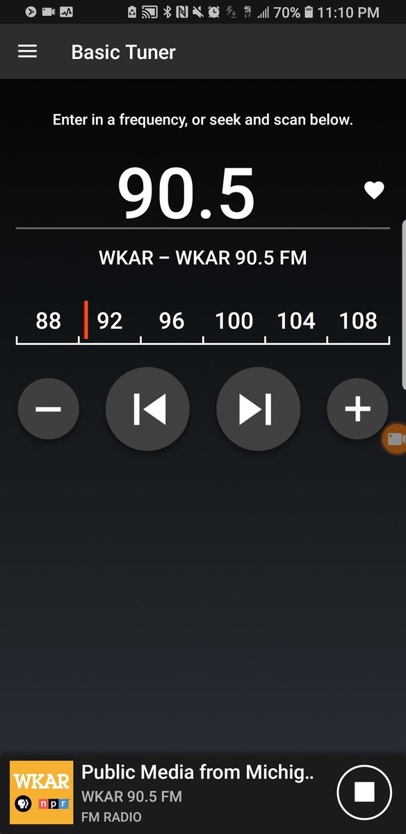 One of my favorite things I like about my <a href="/SamsungMobile/">Samsung Mobile</a> Galaxy #S9Plus is the ability to listen to FM #Radio broadcasts using the  <a href="/NextRadioApp/">NextRadio</a>