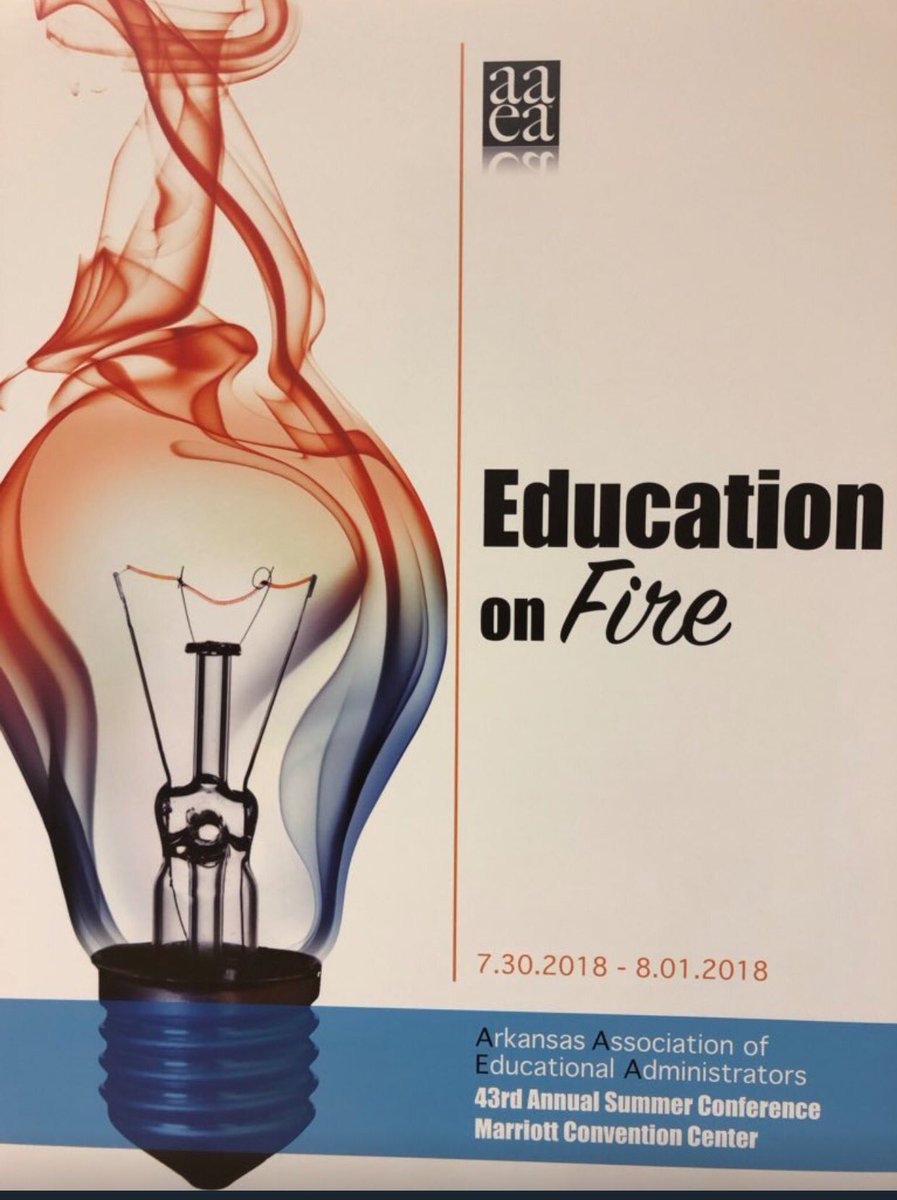 What a great day at the AAEA Conference in Little Rock! Great things going on in the state of Arkansas! Lots of great principals and superintendents!
#AAEAEducationOnFire