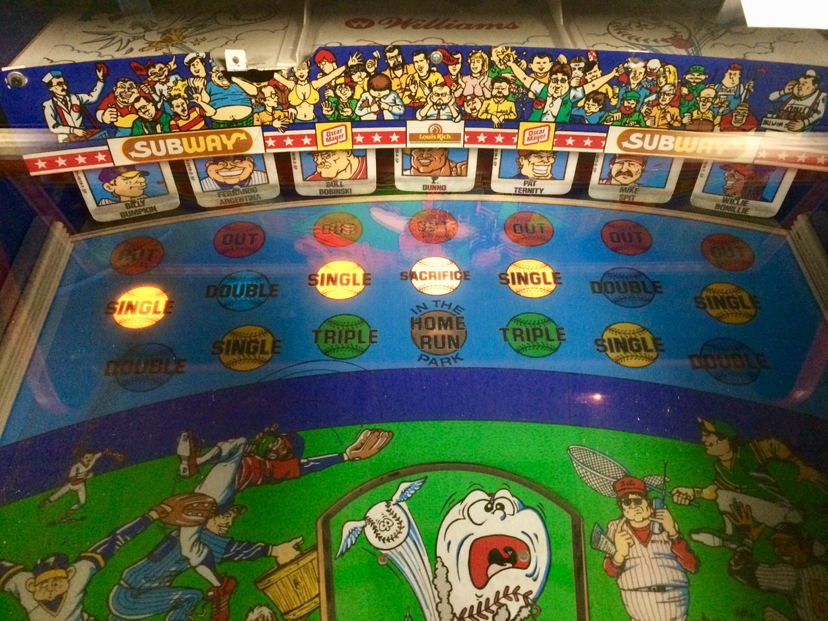 expomick's tweet image. Spend a ton of quarters on this baby tonight. Featuring players such as Stale Murphy. Man, he could hit!! @DaleMurphy3 #baseballgames #pinballbaseball #summervacation