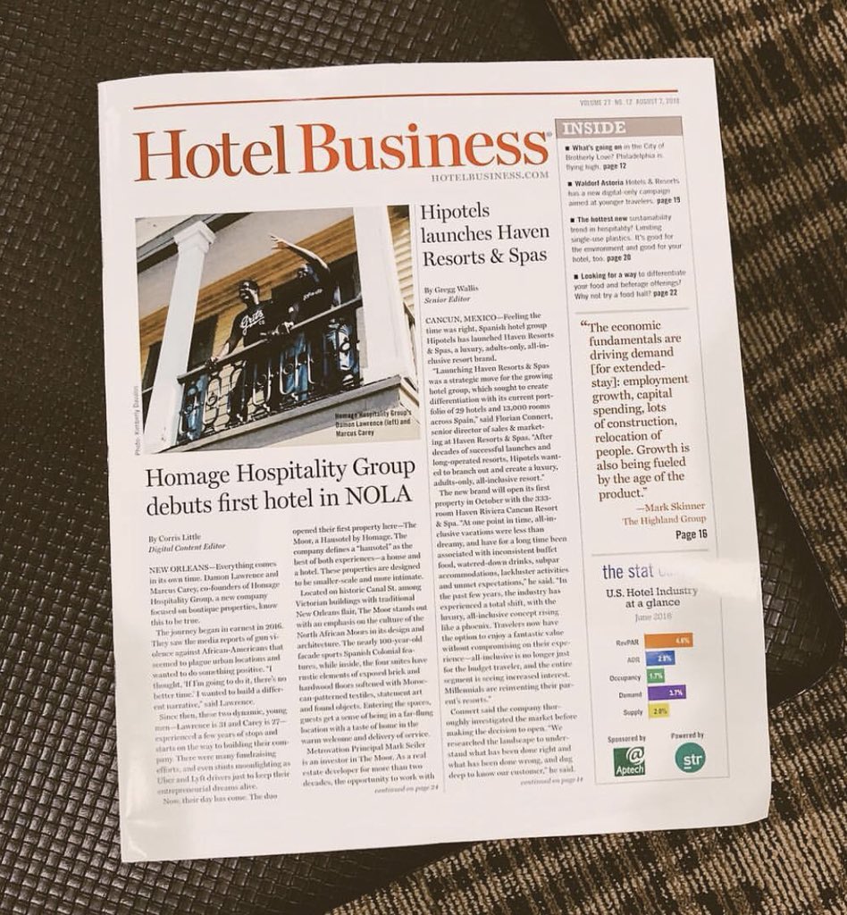 StayHomage's tweet image. Cover story on our journey courtesy of @hotelbusiness. Thank you!