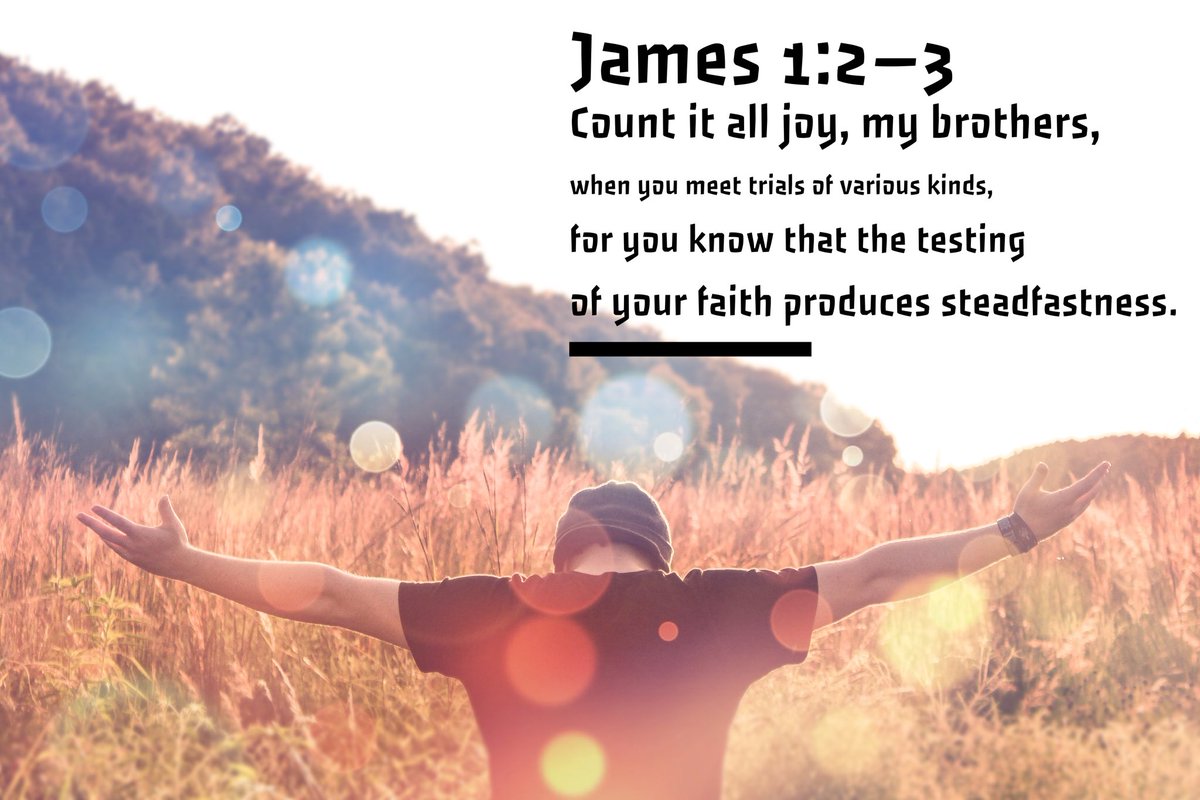 andyaddis's tweet photo. A gentle reminder for your “Made Different To Make A Difference 2.0” weekly memory verse: James 1:2–3 (ESV): 2 Count it all joy, my brothers, when you meet trials of various kinds,   3 for you know that the testing of your faith produces steadfastness. https://t.co/yYytnEZ4PC