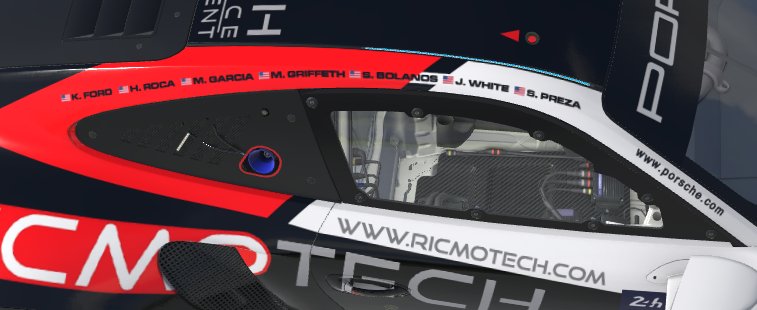 bobbychildsjr's tweet image. Here's my latest submission for @tradingpaints #tptp: The @ricmotech 911 RSR that Ricmotech Motorsports will drive in endurance events! Scheme originally for the GT3 Cup Porsche by Rick Donathan, ported by request.