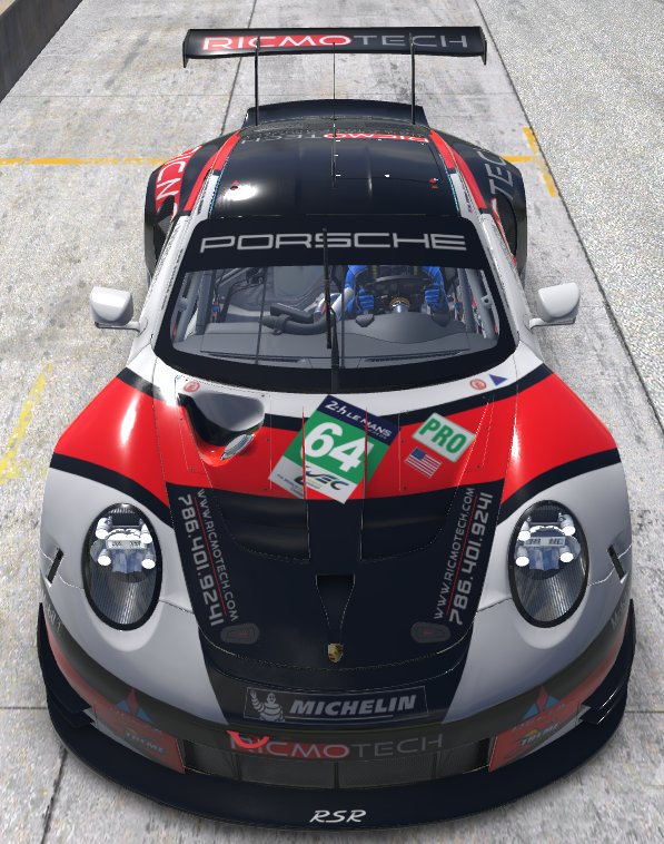 bobbychildsjr's tweet image. Here's my latest submission for @tradingpaints #tptp: The @ricmotech 911 RSR that Ricmotech Motorsports will drive in endurance events! Scheme originally for the GT3 Cup Porsche by Rick Donathan, ported by request.