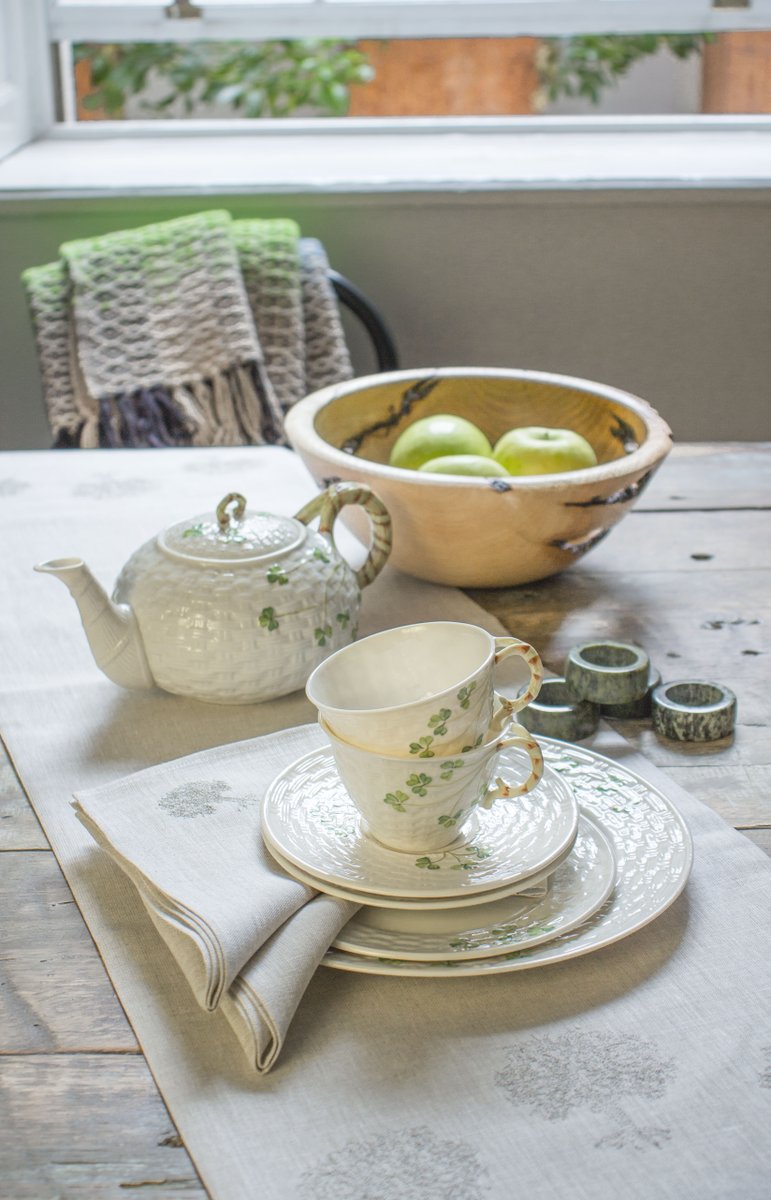 HATCH &amp; SONS: Today, we advise setting your table in a relaxed manner using handcrafted tableware by <a href="/HomeofBelleek/">Belleek Pottery</a>, <a href="/IrishLinenHouse/">Irish Linen House</a>, Hennessy &amp; Byrne and <a href="/deduffy123/">WildCocoon</a>! bit.ly/2OdDCRn