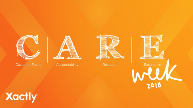 XactlyEMEA's tweet photo. C.A.R.E isn't a motto, it's a lifestyle. Join us as we celebrate our employees, customers, and communities for our first annual, international and company-wide initiative. Learn more: https://t.co/fXOQkRltWx #CareWeek #XactlyOne #xactlylovesme https://t.co/1k5xOam9n8