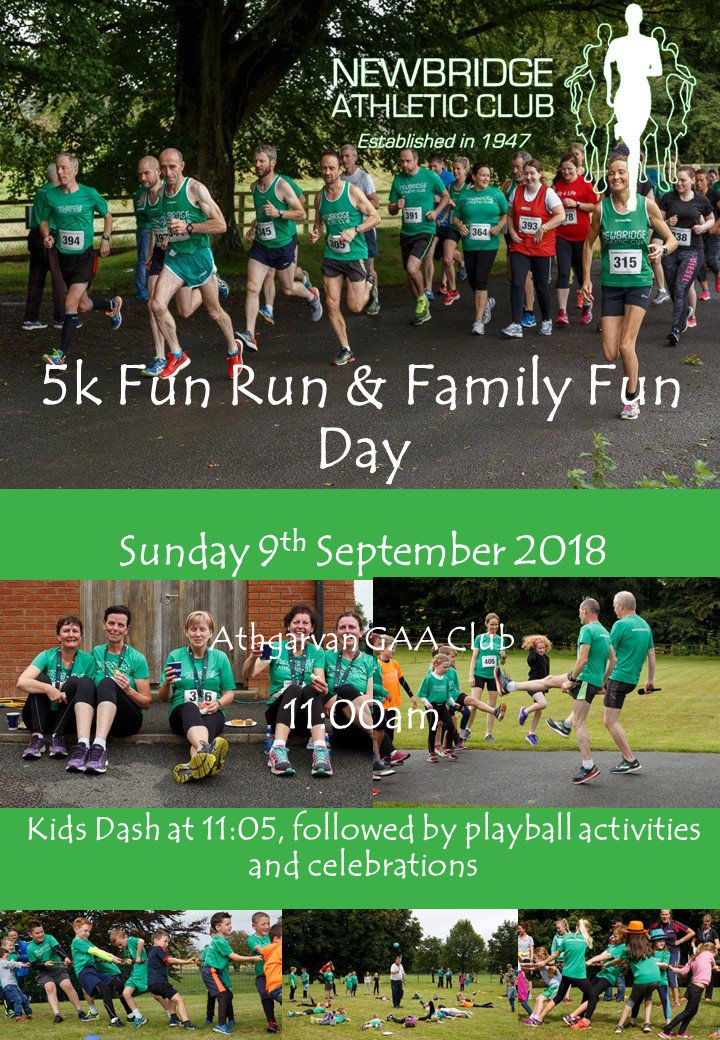 Looking forward to this year's <a href="/newbridge_ac/">Newbridge_AC</a> 5k and family fun day. Should be another great day out.