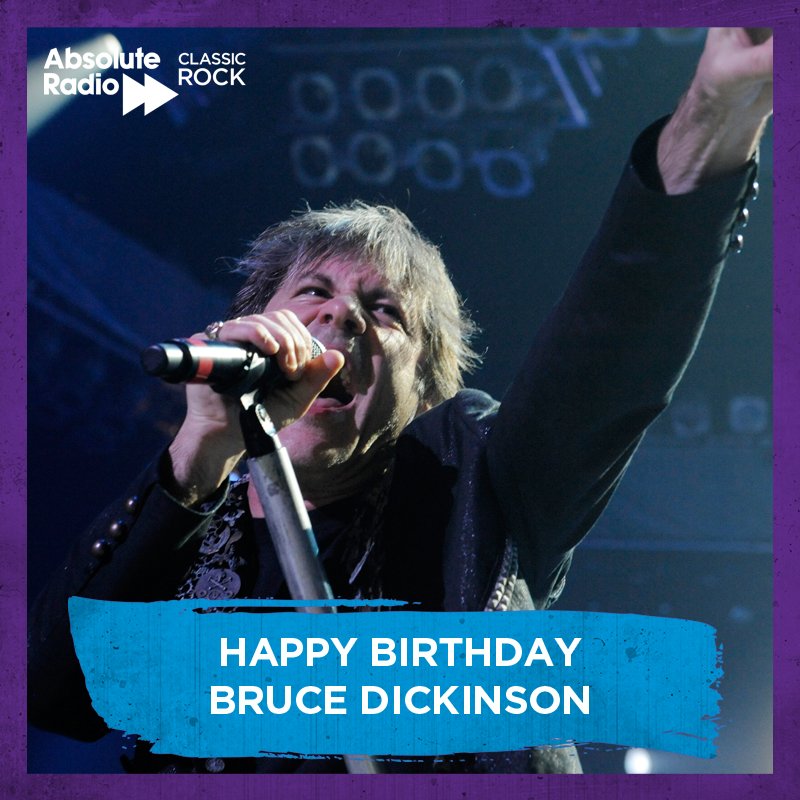 Happy birthday to Iron Maiden\s front man / airline pilot, Bruce Dickinson! Scream for me! 