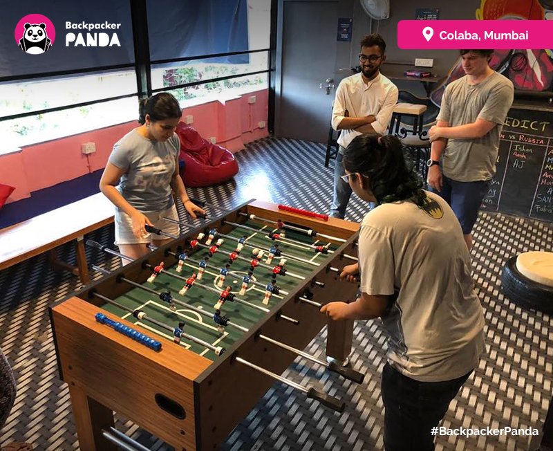 BackpackerPanda's tweet image. A home ground for all the travelers, this is where you come to play, chill, meet new people and kick ass at foosball.

#BackpackerPanda #Colaba #Foosball