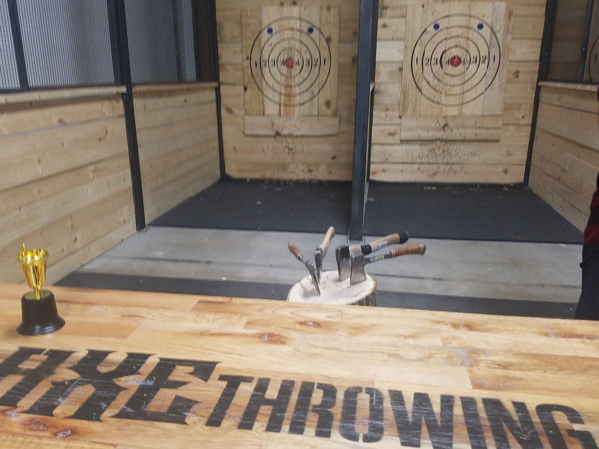 dianepeterson01's tweet photo. Wham! Lower School team event was full of action! Debbie and Linda, aka, "Lumberlords" of the group πβ π #dallasaxethrowing #EaglesHonk #geeseformation #inittogether https://t.co/4Zfobo9JDd