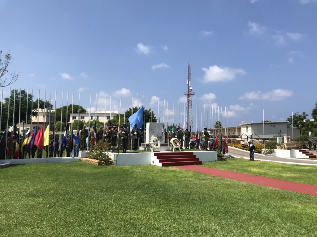 SM_Difesa's tweet photo. #Libano #GenGraziano attends the transfer of authority ceremony of the Commander of @UNIFIL_ mission. The Italian #GenDelCol is the new Force Commander and Head of #UNIFIL mission https://t.co/KnjZvgz9dg