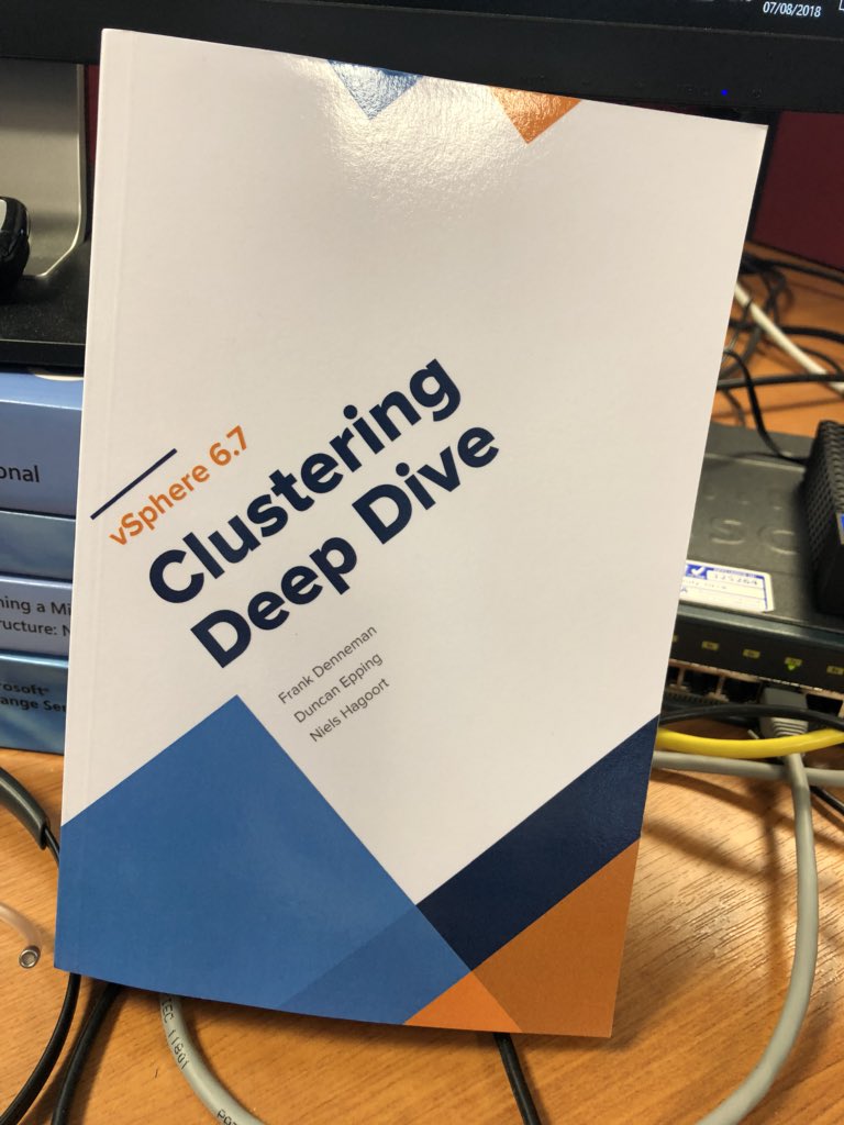 cgilbert's tweet image. My copy of @ClusterDeepDive has just arrived to go alongside it’s sibling @HostDeepDive. Time to dig in and learn some cool new stuff. Cheers @FrankDenneman, @DuncanYB and @NHagoort for putting in the effort to write this book. #ClusteringDeepDive #VMware #YouGonnaLearnToday