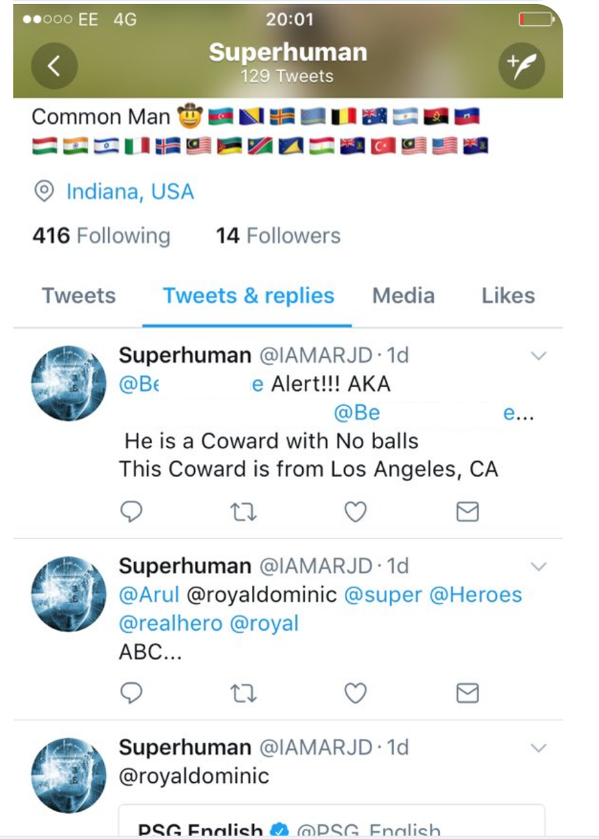 ExplorideScam's tweet photo. @royaldominic Call us psychopaths, and then insult us?
Smart.
I imagine a psychopath would try to do something like #doxx you.
Which is actually what #RoyalDominic did from a dummy twitter account against a critical #exploride backer last year.
Penal Code 646.9 will get you a year in prison. https://t.co/e1Zby3cDok