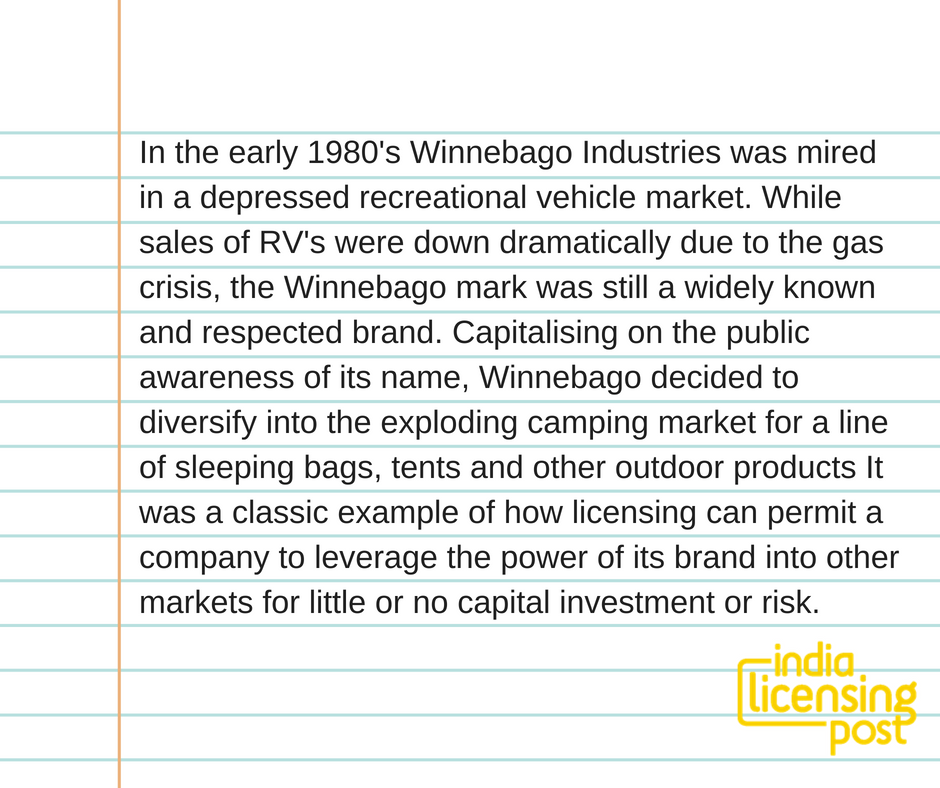 IndiaLicensingP's tweet photo. A little bit of #TuesTrivia from the treasure trove "Basics of Licensing" published by #ManishRajoria at #Aadarsh. An amazing story about @Winnebago from back in the 1980's. @ai_licensing
@Viacom 
@BhaWicked
@BWObrands
@DQEntertainment
@dq_ajith
@ShemarooEnt https://t.co/Ue5oxgo7yl