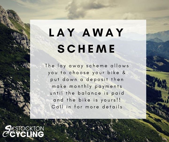 StocktonCycling's tweet photo. the Lay Away Scheme is the perfect solution for getting christmas ready early without the stress of spending huge amounts. Bikes can be purchased and stored here until your ready for as little as £6.00 per week!! https://t.co/PTz6c8Z0ui
