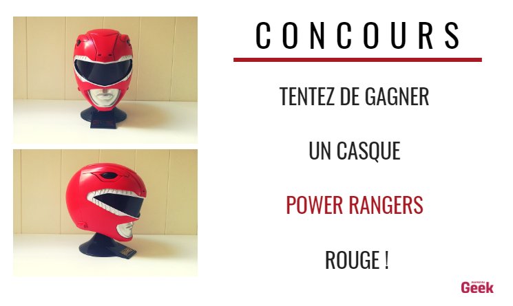 [ #CONCOURS ]
Tentez de remporter ce casque #PowerRangers : Mighty Morphin 🔴
Pour participer : RT + Follow le <a href="/JournalDuGeek/">Le Journal du Geek</a> ⚡️