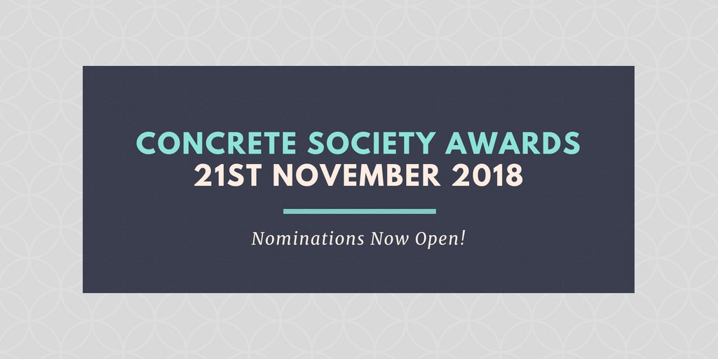 Alliance (@scalliance3) on Twitter photo Nominations are open for the <a href="/ukConcrete/">The Concrete Society</a> Awards in November! Our deadline for submissions is on Friday 14th September, which is (scarily) now just over a month away! More information on our website: bit.ly/2OKzBoq #Concrete #IndustryAwards #Construction #ConcreteSociety Nominations are open for the <a href="/ukConcrete/">The Concrete Society</a> Awards in November! Our deadline for submissions is on Friday 14th September, which is (scarily) now just over a month away! More information on our website: bit.ly/2OKzBoq #Concrete #IndustryAwards #Construction #ConcreteSociety