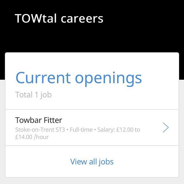 towtal's tweet photo. Give us a call on 01782 333422 or drop a CV to info@towtal.co.uk to discuss this position. As advertised on @indeedworks .
.
#motorhome #motorhomes #camper #campervan #motorhometowbar #towbar #towbars #tow #bars #towing #towcar #aframe #towtal #a-frame #… https://t.co/cg47QlBIAM https://t.co/nHm6T9JWE1