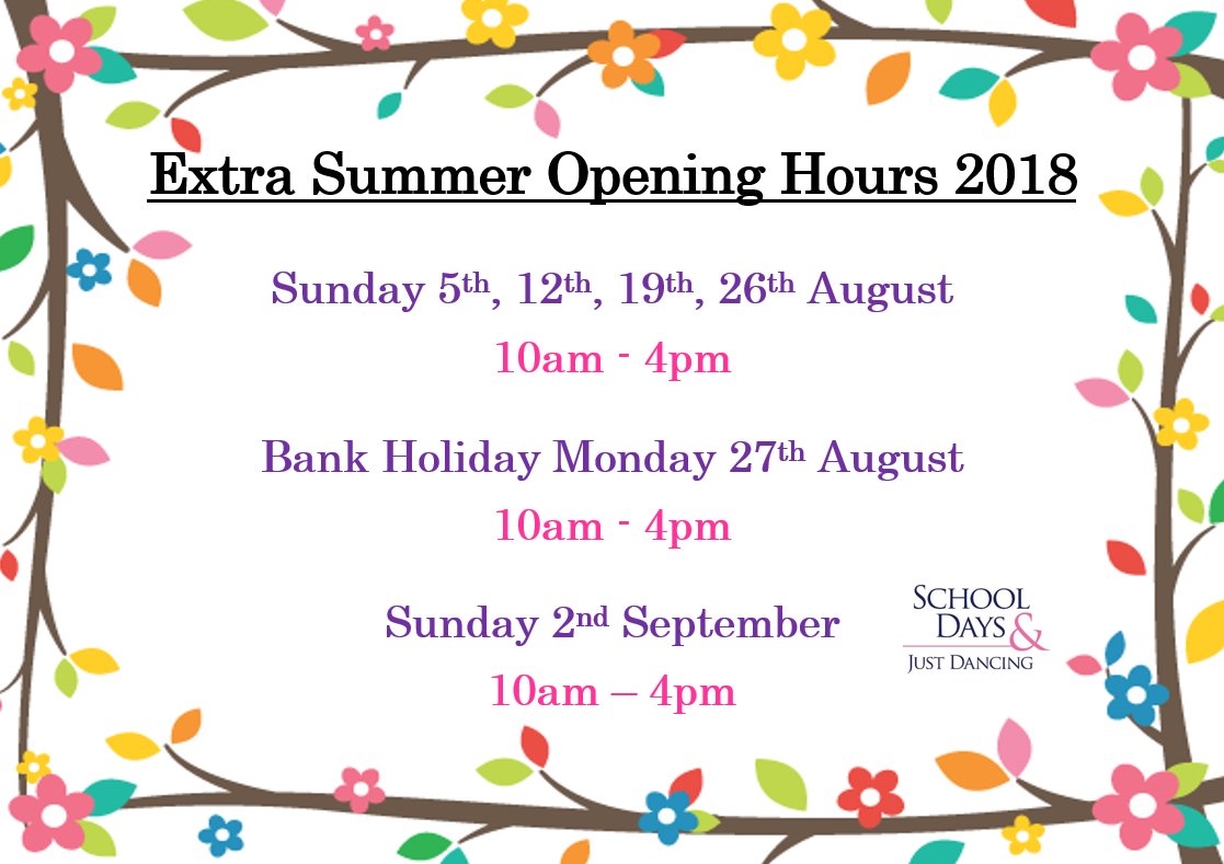 WE ARE NOW OPEN EVERY SUNDAY THROUGH OUT AUGUST! #school #uniform