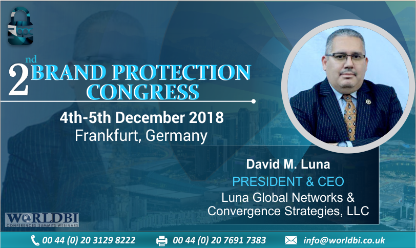 WorldBI_Uk's tweet photo. @Davidmlunausa1 is the valued chair at the #2ndBrandProtectionCongress #Frankfurt.
#intellectualproperty #onlinesecurity #anticounterfeiting #illicittrade #blockchain #trackandtrace #branding #IP #patent #trademark #infringement #iplaw #copyright
Register: mona@worldbi.co.uk https://t.co/jJ7vdv99TK