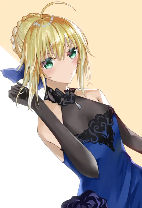 振り向き美人セイバーさん 