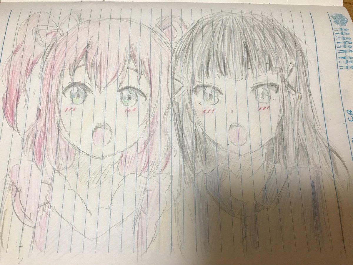 ラブライブ描いてみた