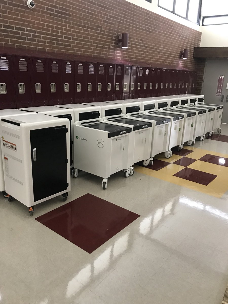 Cashion Public Schools have iPad carts in every classroom PK - 2 and Chromebook carts in every classroom 3-12. Cashion is a 1:1 school district!!!