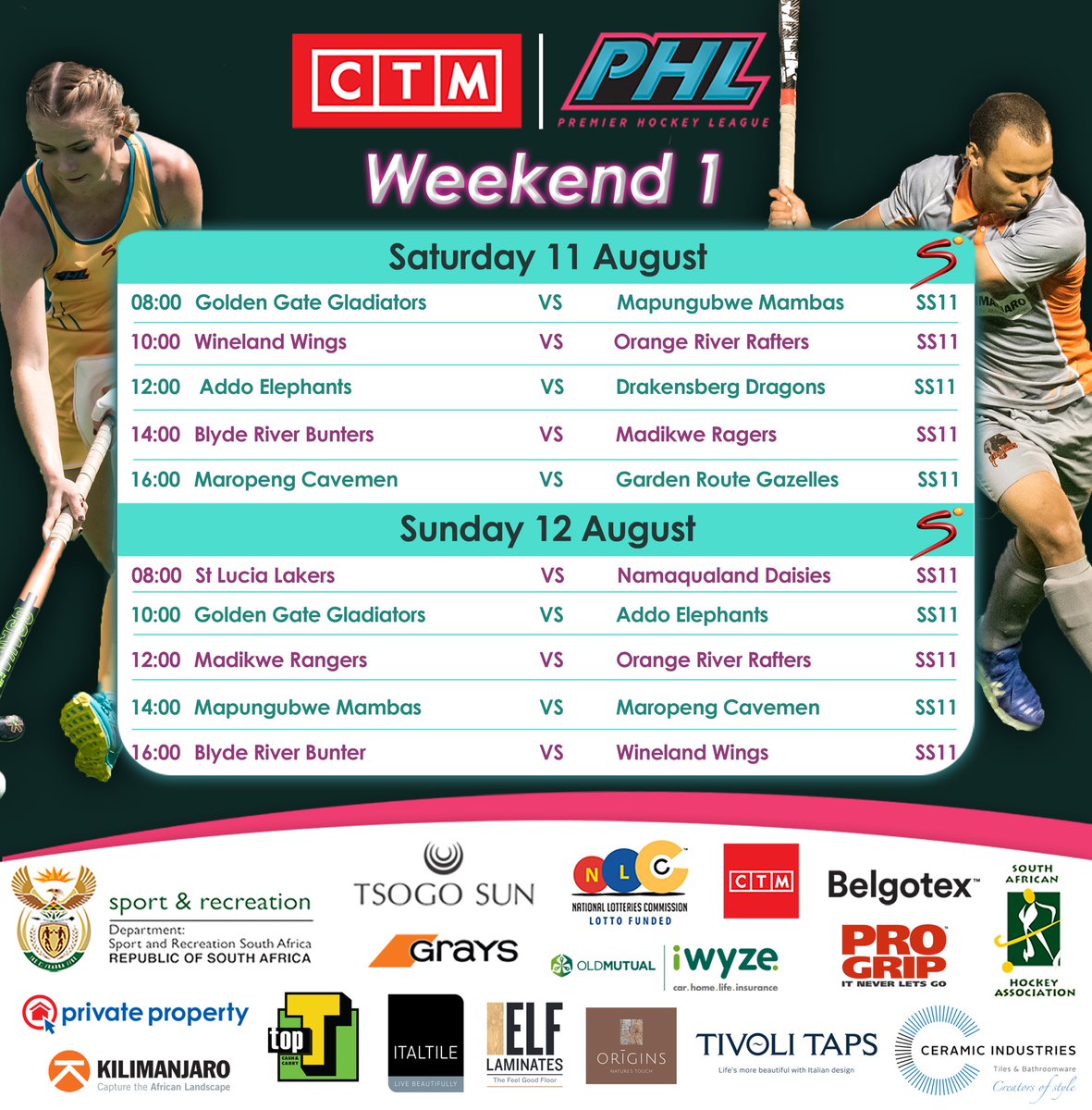 So, now the big question is, will you be watching PHL from your TV or will you be heading down to Randburg Stadium to catch the #PHL18 live? 😉 which ever you choose don’t miss out on the first weekend of the action!
