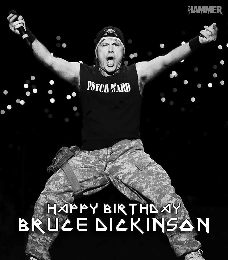 Happy 60th birthday to <a href="/IronMaiden/">Iron Maiden</a>'s Bruce Dickinson!