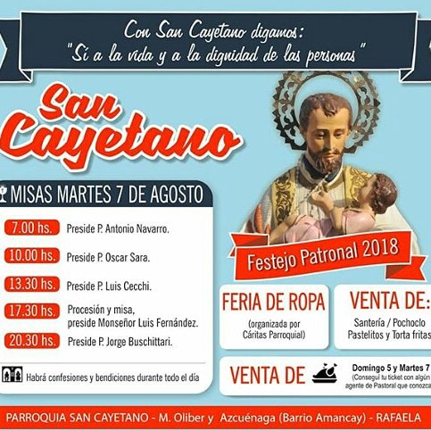 #7deAgosto

Celebramos a #SanCayetano 🙏