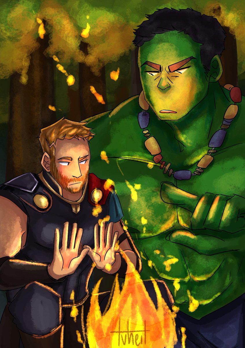 RT @tvheit: #thorbruceweek day 7: fire small, just like thor

[ #thorbruce | #marvel ] https://t.co/0jZ4D1vn58