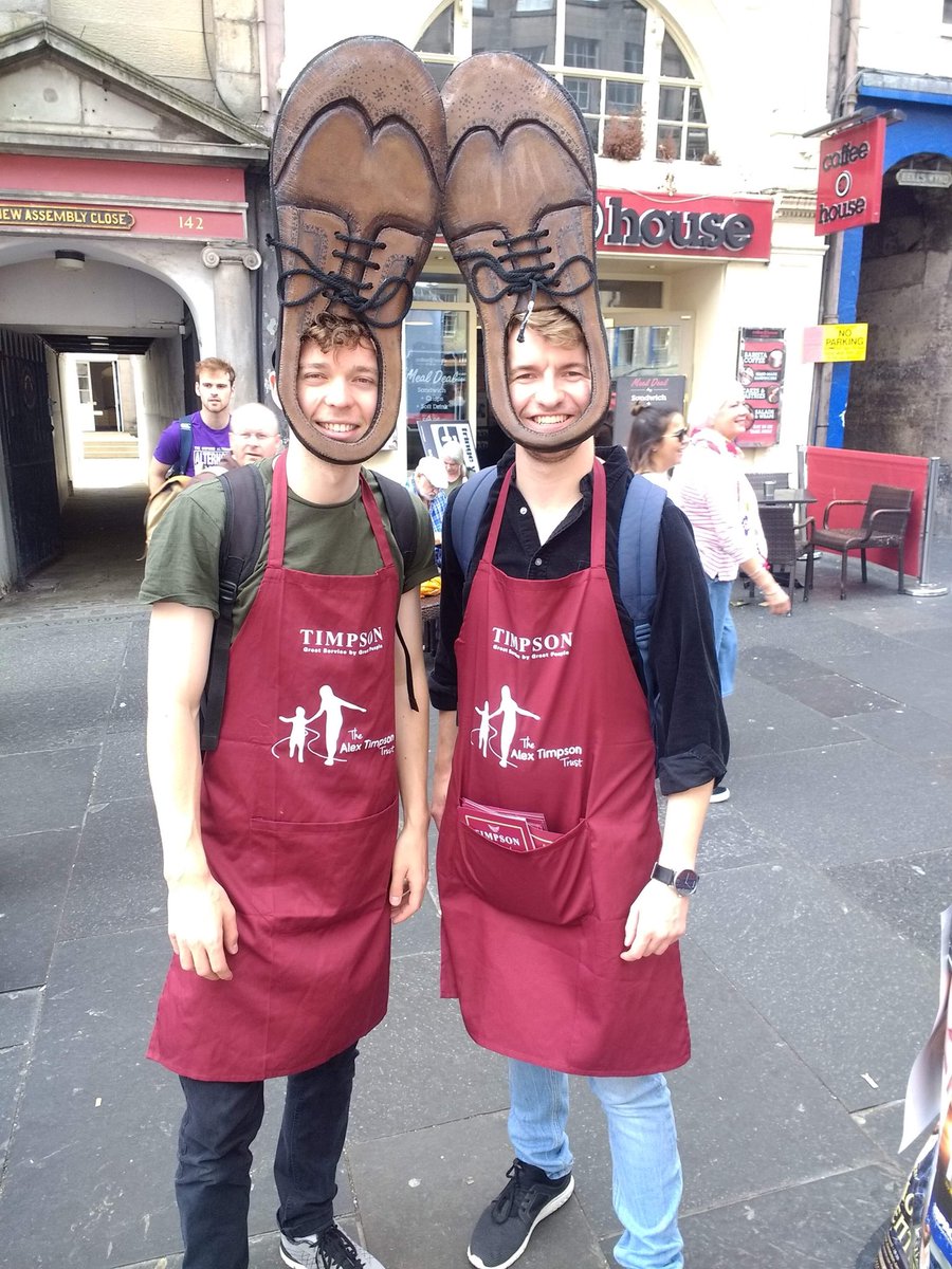 TheGigglemug's tweet photo. It’s 2-4-1 day again today and we are BUZZING for another show 🔑👞 17.10 @Cvenues 🤭 Look how happy you will be making this ‘pair’ of nutters 🥜 https://t.co/m8uFIrFIfA