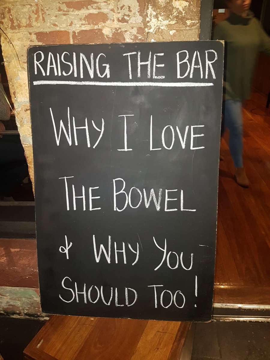 RTBEvent's tweet image. Interesting topic @tarik_sammour 💩

Packed house at @TheMaidHotel to watch  @UniofAdelaide prof &amp;amp; colorectal surgeon talk about what makes your bowel special &amp;amp; how it works! 

#RTBADL