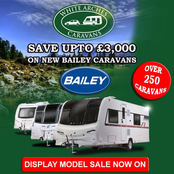 DISPLAY MODEL SALE !
SAVE UPTO £3,000 on New Bailey Caravans !
✔ Over 250 Caravans.
✔ Onsite Coffee Shop
✔ Buy With Confidence Warranty.
white-arches.co.uk/caravans/new-c…
Contact info@white-arches.co.uk for more details.
<a href="/BaileyofBristol/">Bailey of Bristol</a> #bailey #caravans #caravanning #camping