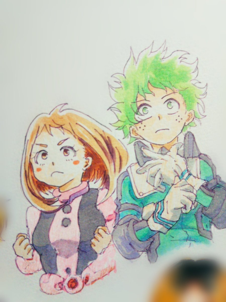 HoneyWorksna's tweet photo. ヒロアカの映画最高だったよっていう絵 https://t.co/rfy3AsXk0V