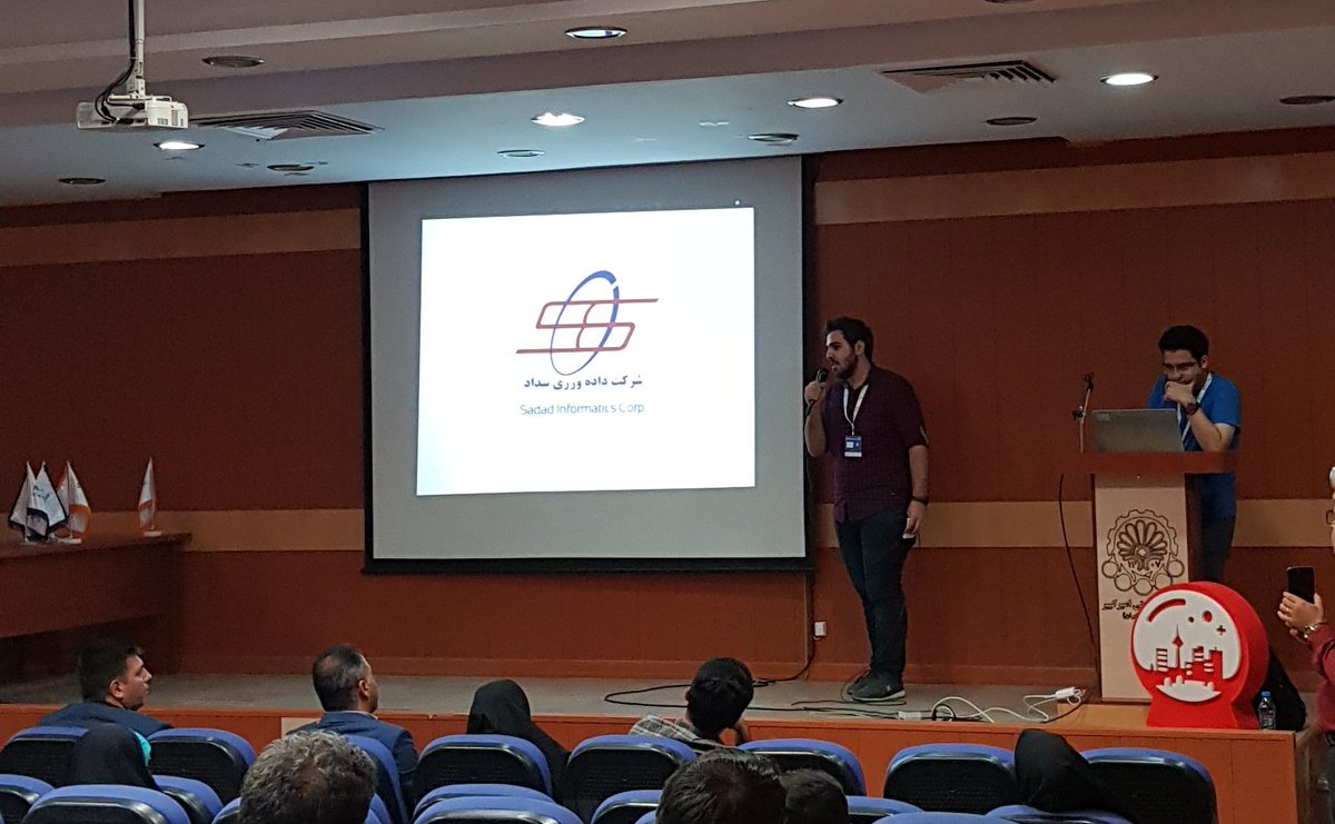 StartupWeekTHR's tweet photo. آخرین ارائه برای چالش شرکت داده ورزی سداد
#startupweekthr https://t.co/W0ZoejkO79