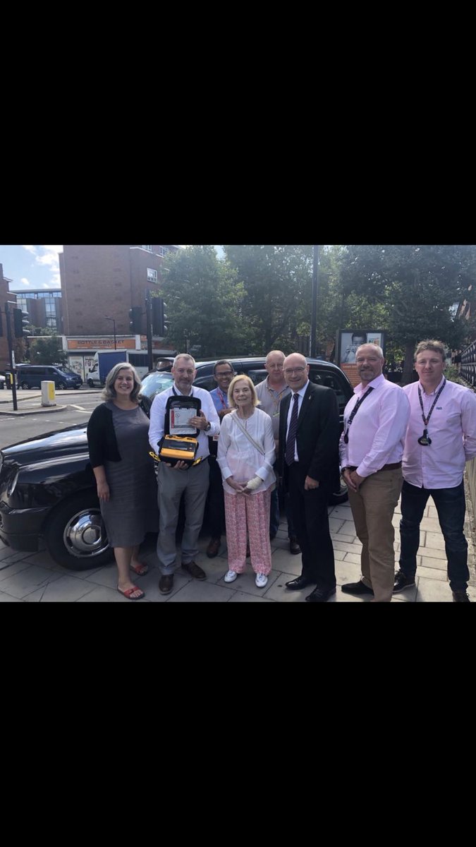 <a href="/BartsDrs/">Barts Junior Doctors</a> <a href="/NHSsing2survive/">National Health Singers 🎶</a> Thought you might like to know that 3 of the five drivers were at the Launch of the Taxi First Responder Scheme using AED’s via <a href="/GoodSamApp/">GoodSAM</a> .. the other 2 are setting up <a href="/10HSTAXI/">10HS</a> .. these initiatives came from ideas we had whilst supporting the Drs in their dispute 👍🏻