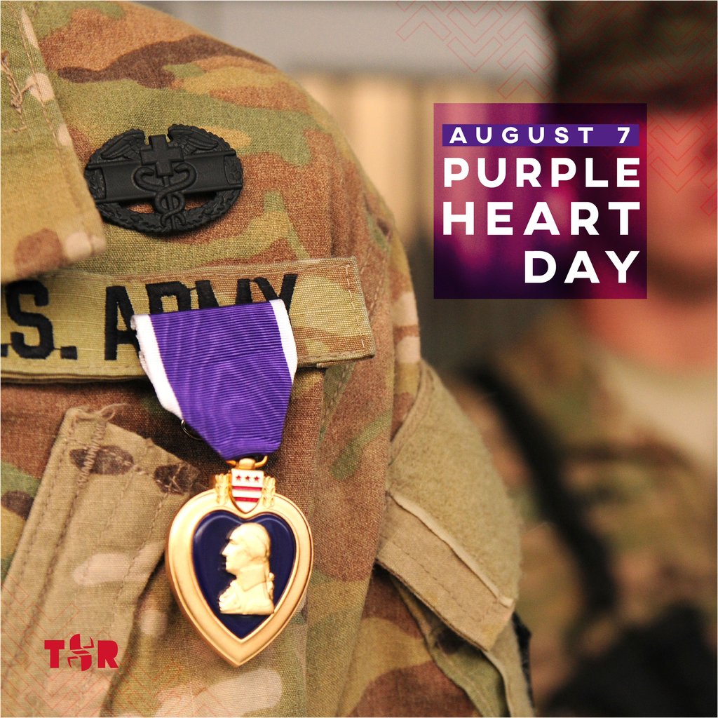 SupplyRoomInc's tweet photo. Today is Purple Heart Appreciation Day. Created by Gen. George Washington on Aug. 7, 1782 as the Badge of Military Merit, the Purple Heart is America's... >> https://t.co/5pSmr4ZxzJ #PurpleHeartDay #military #honor #TSRinc https://t.co/FxEzyV5Qwq