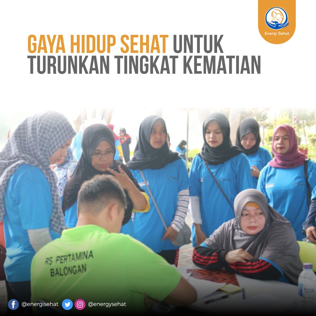 EnergySehat's tweet photo. Dalam rangka mendukung program Kementrian Kesehatan Corporate Social Responsibility (CSR) Pertamina melakukan kegiatan Program Pos Pembinaan Terpadu (Posbindu) untuk meningkatkan kesadaran masyarakat akan pentingnya pola dan gaya hidup sehat. Sobat, ayo terapkan gaya hidup sehat! https://t.co/lpvdBA5gST
