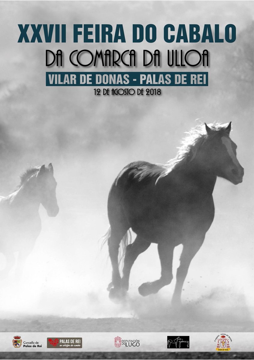 Este domingo 12 de agosto celebrase a XVIII Feira do Cabalo da Ulloa. Para participar nas probas mandar info dos exemplares a feiracabalo2018@gmail.com ou chamar ao 982380001. No caso de rematar as plazas teràn preferencia según orde de inscripción. Grazas.