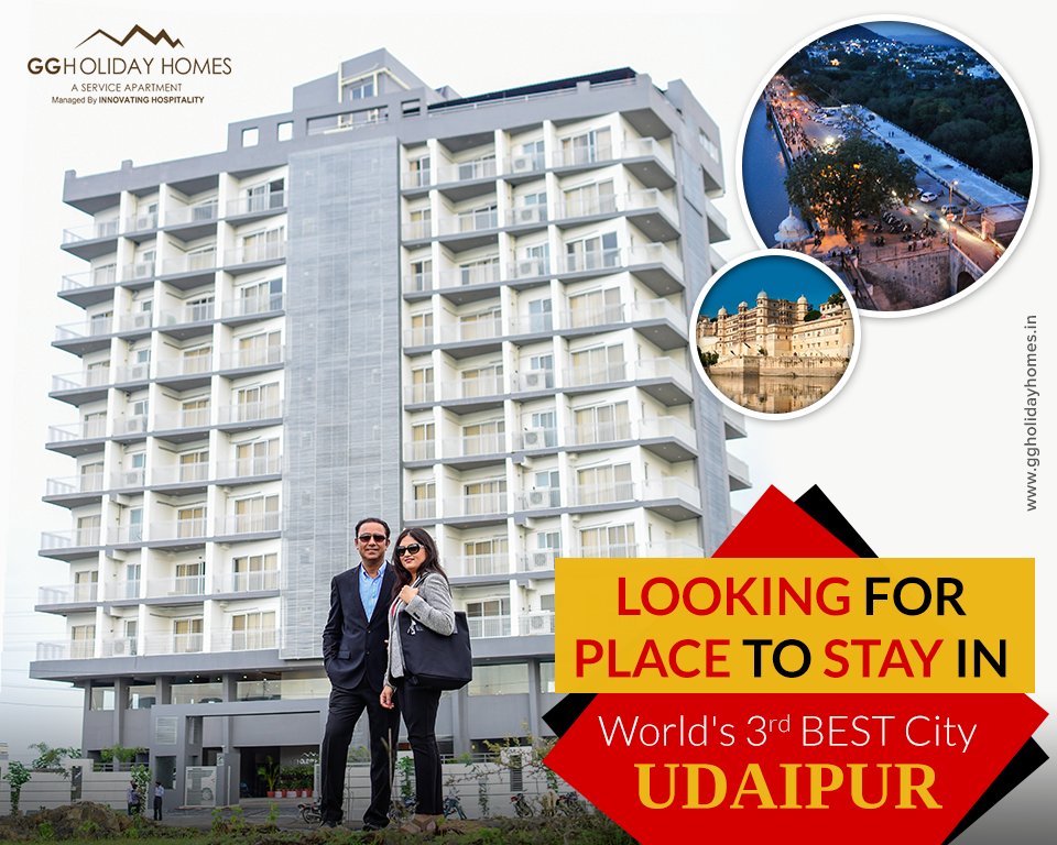 GGHolidayHomes's tweet photo. If you are coming to City of Lake, Udaipur and searching for a good stay, then give a pause here and choose GG Holiday Homes. 

We are waiting to pamper you!
Visit: https://t.co/VcakGVZcr6

#GG #HolidayHomes #ServiceAprtment #HomeLifeFeel #HomeaAwayFromHome #PerfectStay #Udaipur https://t.co/o2GCW5zvxN