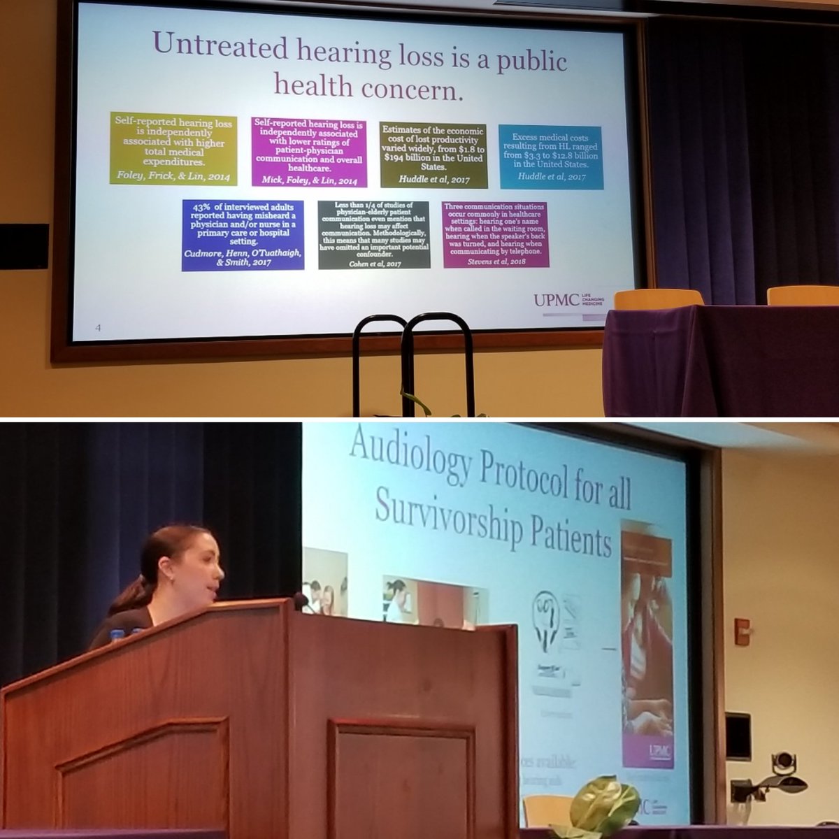 Marci Lee Nilsen, PhD, RN, CHPN, FAAN (@marcinilsenphd) on Twitter photo Day 2! Starts with @lorizitelli discussing the impact of hearing loss and how untreated loss IS a public health issue <a href="/Pitt_ENT/">Pitt ENT</a> #HNCsurvivors18 Day 2! Starts with @lorizitelli discussing the impact of hearing loss and how untreated loss IS a public health issue <a href="/Pitt_ENT/">Pitt ENT</a> #HNCsurvivors18