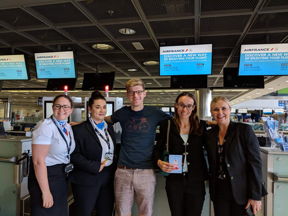 Off on honeymoon to Italy. Thanks <a href="/airfrance/">Air France</a> and <a href="/DublinAirport/">Dublin Airport</a> for the upgrade!